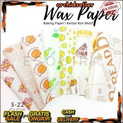 COD Wax Paper 25 Pcs / Korean Bento Cake Baking Paper / S-22