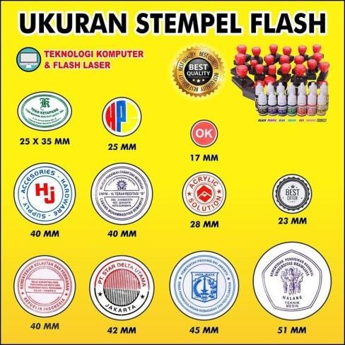 Stampel Custom GRATIS DESAIN | Stempel / Cap Lunas / logo/ nama / tanda tangan / Stempel otomatis
