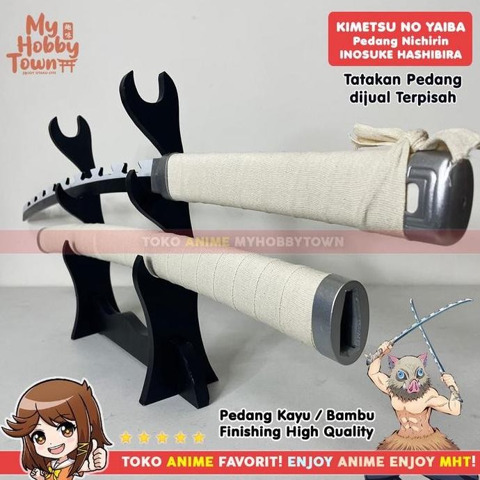 Replika Pedang Bambu Demon Slayer Kimetsu no Yaiba Inosuke Hashibira
