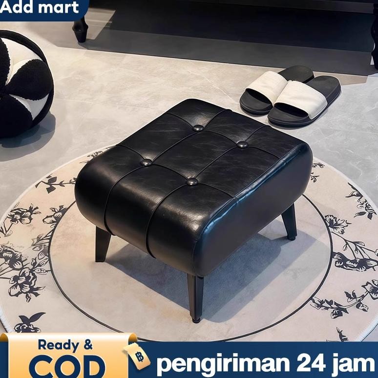 BELERAINTE- Brugge Bangku Ganti Sepatu Kulit Portable Serbaguna Kursi Stool Sofa Kotak Bangku Sofa M