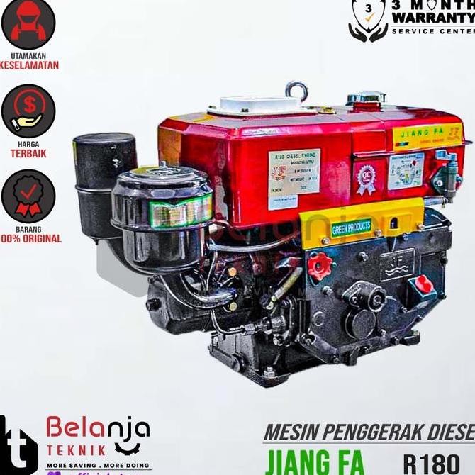 JUNJI- Jiang Fa Mesin Penggerak Alternator Diesel R 180 8 HP Diesel Solar R180