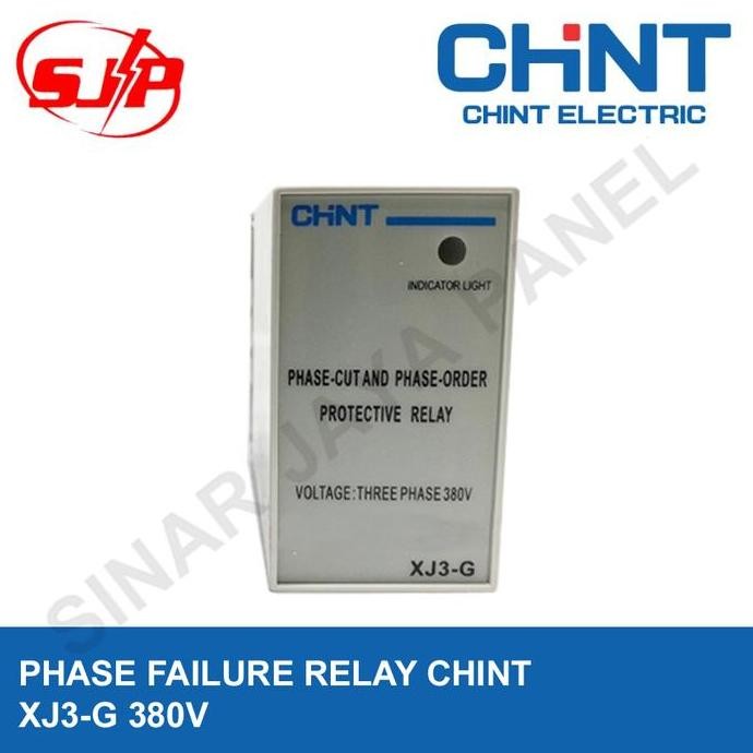 PHASE FAILURE RELAY & PHASE SEQUENCE PROTECTIVE RELAY CHINT XJ3-G ORI