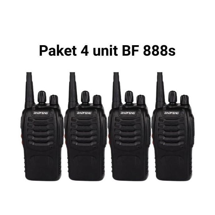ZOLDYCK- Paket 4 unit BF 888s radio HT walkie talkie jarak jauh