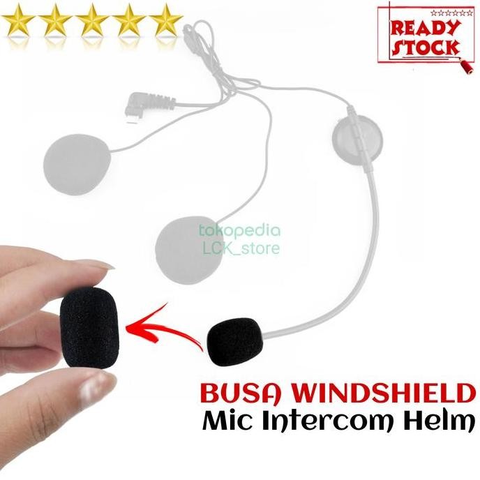 COD Busa mic Intercom Helm windshield - pop filter sponge Windscreen foam