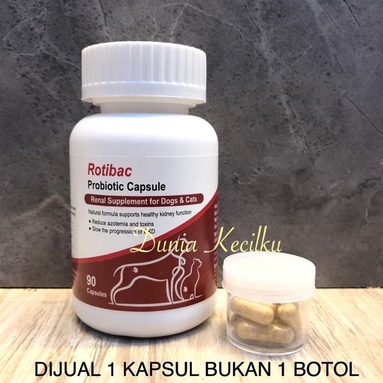 ROTIBAC PROBIOTIC KAPSUL SUPLEMEN RENAL / KIDNEY / GINJAL KUCING ANJING (1 KAPSUL)