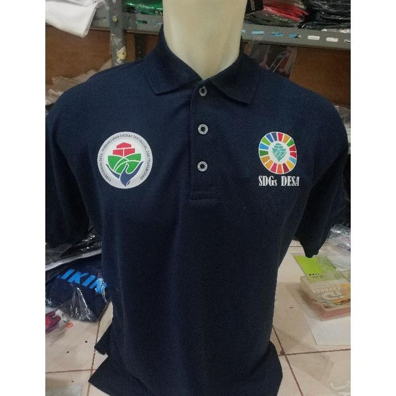 POLO SDGS DESA BAJU SDGS + nama desa full sablon BAJU SDGS DESA