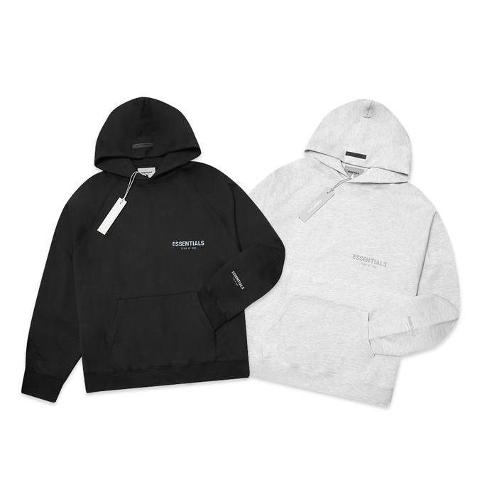 FOG Essentials Chest Reflective Text Hoodie