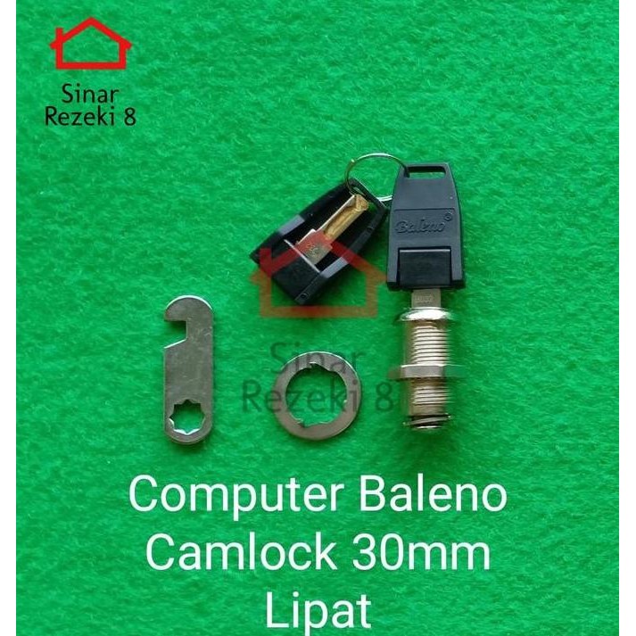 Promo Cam Lock 30 Mm Baleno Master Key Lipat / Camlock Kunci Loker Besi Kait Cod