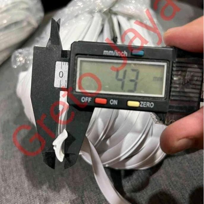 Promo ( 078 C ) Karet Kaca Type 078C Kecil Putih Aluminium Lis Sekoneng Alumunium Alminium Cod