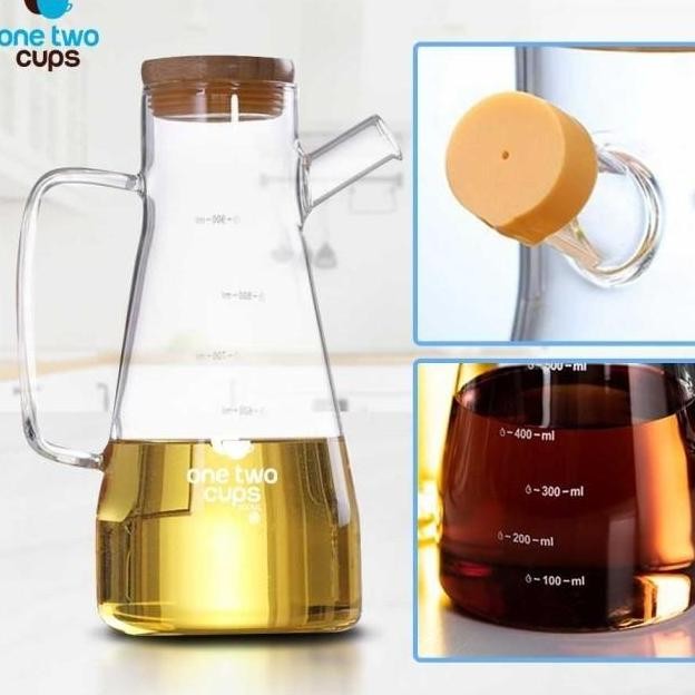 Botol Minyak Borosilicate Glass Oil Pot