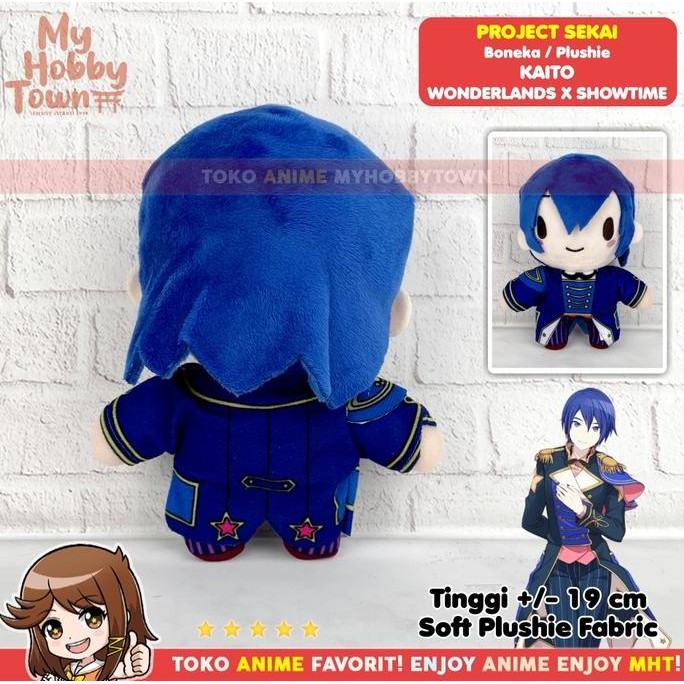 Boneka Anime Game Project Sekai KAITO Wonderlands x Showtime Pjsekai Puroseka Plushie Doll