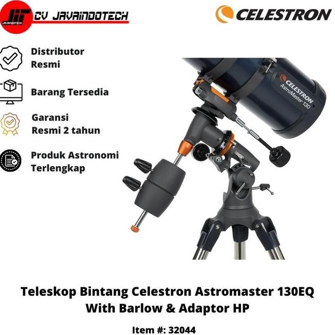 Teleskop Bintang Celestron Astromaster 130Eq Newtonian + Bonus Kualitas Terbaik Harga Termurah
