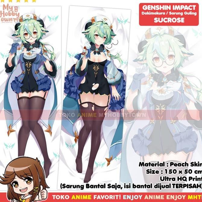 Sarung Bantal Anime Dakimakura Genshin Impact : Sucrose Waifu