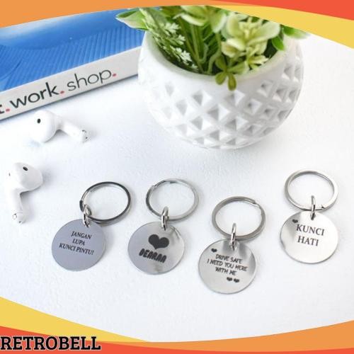 GROSIR Gantungan Kunci Custom Nama / Tag Nama Kucing Anjing