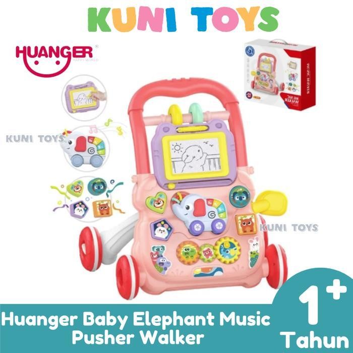 Huanger Baby Push Walker Mainan Edukasi Kado Dorongan Bayi 1 Tahun