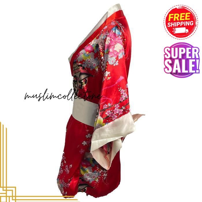 YESY KIMONO GEISHA SABUK BESAR PREMIUM SATIN JEPANG COSPLAY WANITA ANIME JUBAH HOT DEAL