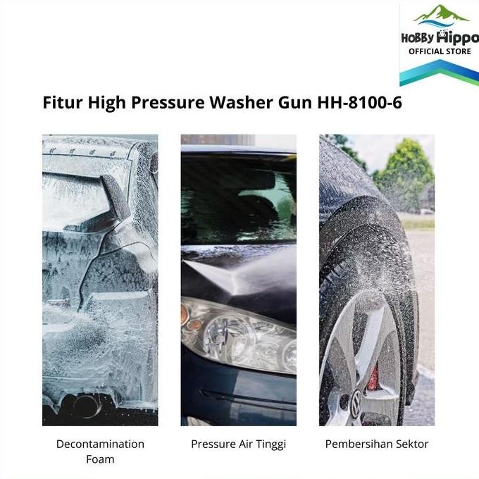 Promo Mdhl Water Gun For Car Washing Baterai / Jet Cleaner Baterai 48V Js-8100-6 Cod