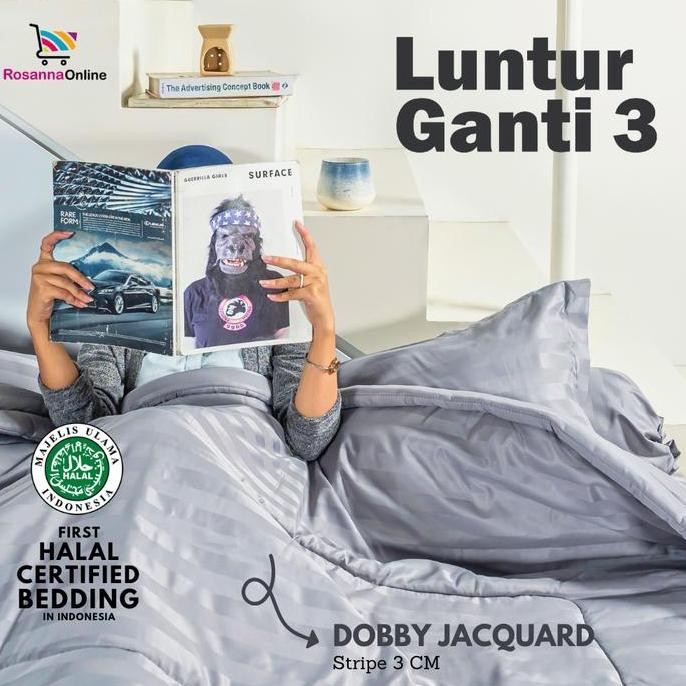 Vito - Selimut Bedcover Microtencel Silk Sprei Hotel Motif Salur II