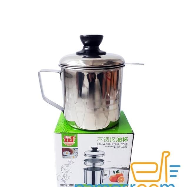 Pamosroom Oil Pot Stainless Steel 1100 Ml Wadah