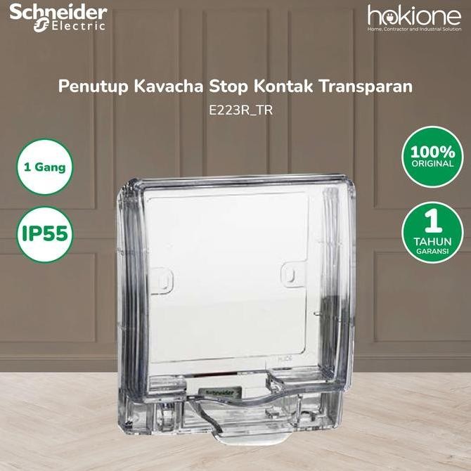 Schneider Penutup Stop Kontak Transparan Kavacha - E223R_TR