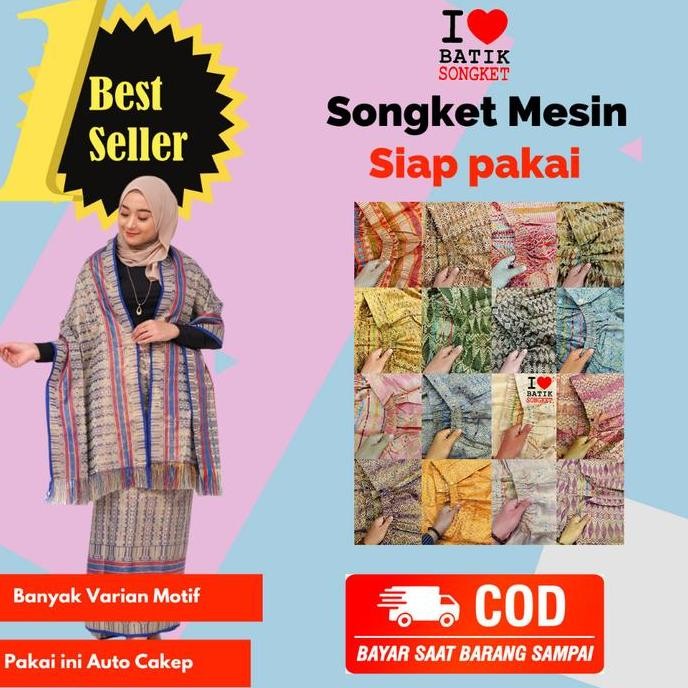 Promo ROK SONGKET THAILAND SARUNG SELENDANG JADI SIAP PAKAI BRIDESMAID Batik COD