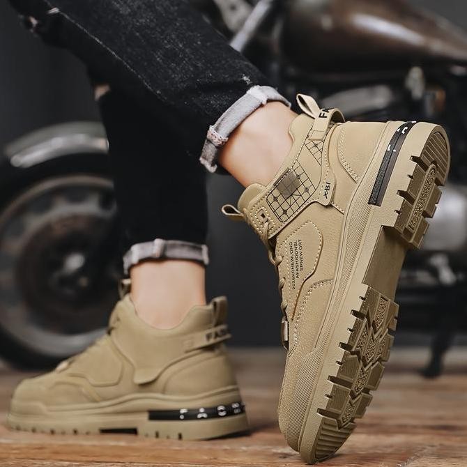 PLK Dino Sepatu Pria Hiking Kasual Sneakers Anti Slip Sepatu Lari Olahraga Cowok LV0687