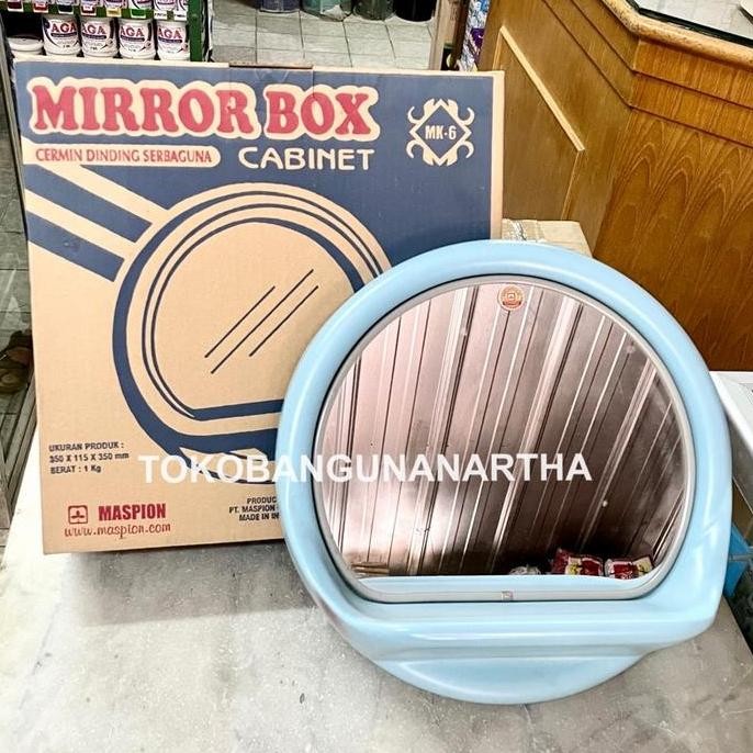Cermin Bulat Dinding Plastik / Mirror Box Cabinet Maspion MK