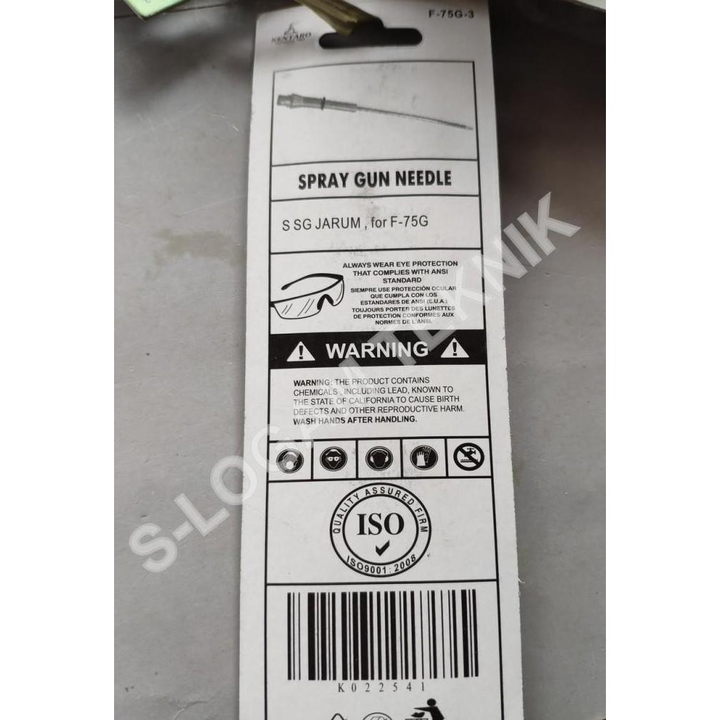 Promo Jarum Nozzle Spray Gun F-75G Kentaro Spare Part F-100 F 75 G F75 Cod