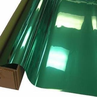 DF236>> sticker/sandblast/kaca film/one way silver hijau