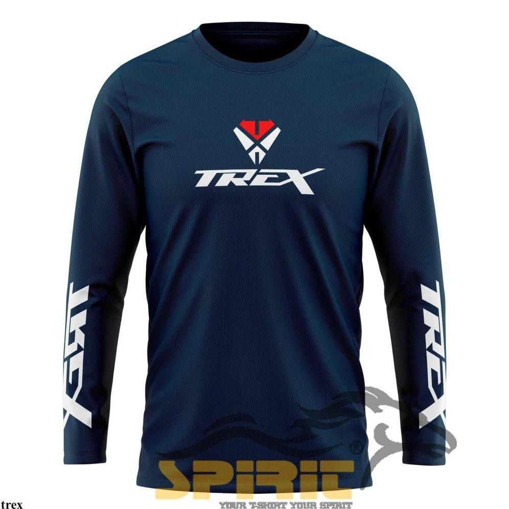 KAOS SEPEDA TREX SEPEDA GOWES LENGAN PANJANG FOLDING BIKE MTB THRILL PRIA JUMBO