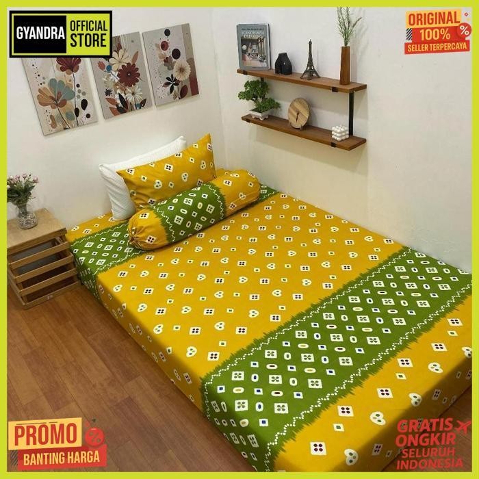 Best Seller Sprei Motif Jumputan Batik / Sprei Batik Homemade / Seprei Aesthetic / Sprei Uk 120, 160