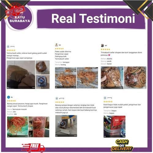 Termurah Karet Gelang Pentil Minibee 100 gr Ikat Rambut Rubber Band Mini Bee Pengikat Bungkus Makana