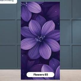 DF273>> Stiker Kulkas 1 Pintu Stiker Pintu WC Motif Mawar New / Kulkas Mawar/ Sticker Kulkas Motif B