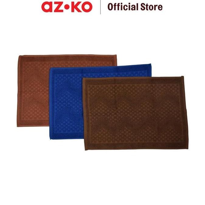 Forhom 40X60 Cm Keset Kamar Mandi Katun Set 3 Pcs