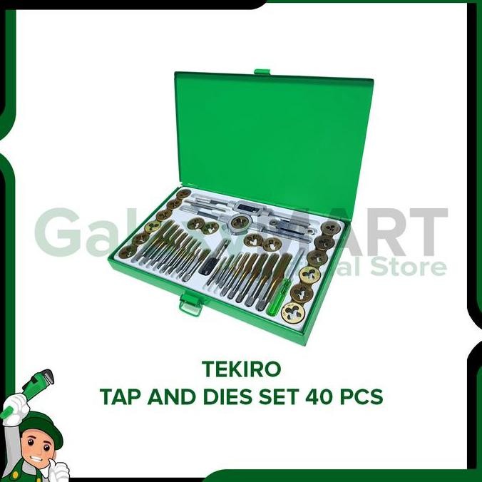 Tekiro Tap And Dies / Alat Tap Snai Dan Tap Ulir Set 40 Pcs