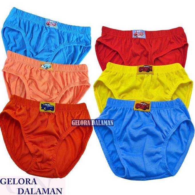 DS16 >> 3 6 12 Pcs Sempak Anak Cowok Celana Dalam Anak Laki  Pakaian Dalam  Polos