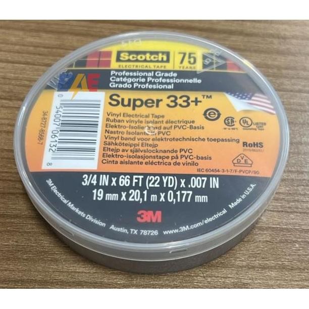 Scotch Super 33+ Vinyl Electrical Tape Selotip Isolasi Listrik
