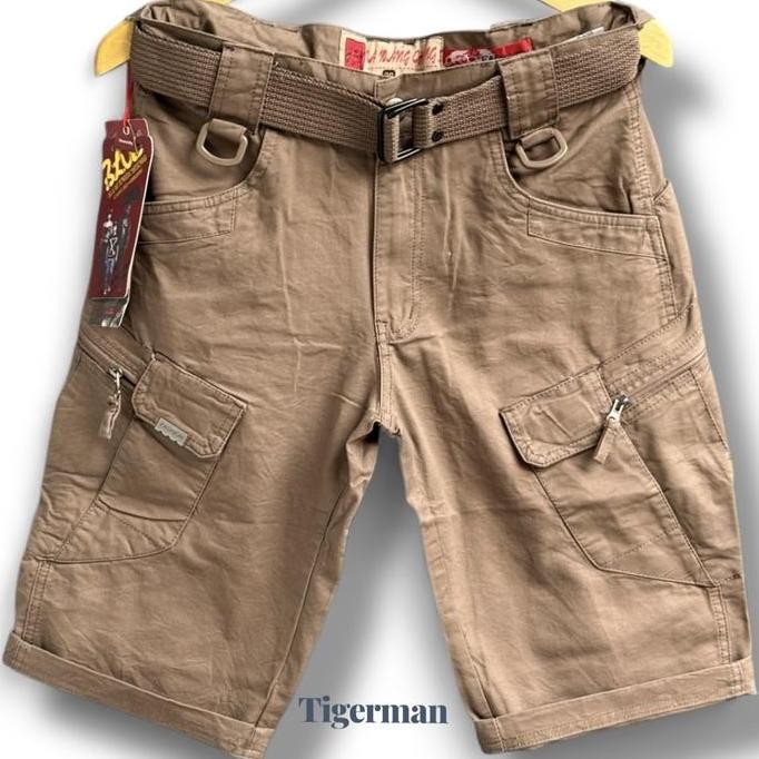 Promo TIGERMAN Celana Tactical Pria Import Reguler Fit Bahan Katun Kanvas Tebal Size 28-36 Celana Ca