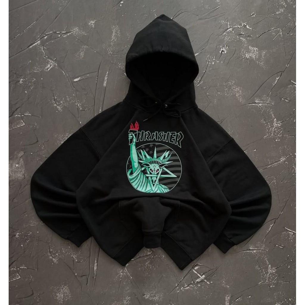 Hoodie Thrasher Monalisa Hoodie Pria Unisex