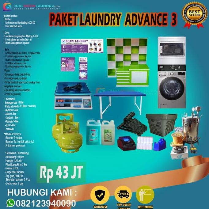 Paket Usaha Laundry Kiloan Hemat