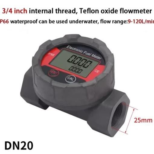 Digital Flow Meter Waterproof Turbine Flow Meter