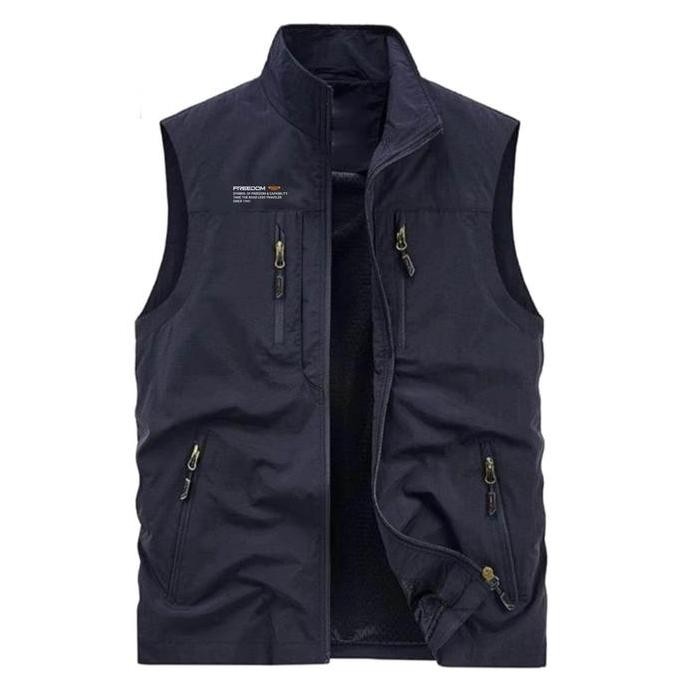 Rompi pria dewasa anti air/angin small/ jumbo keren distro casual  Tebal Hitam