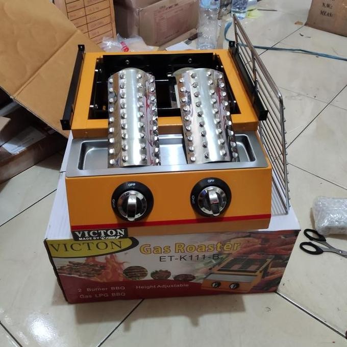 Alat Pemanggang Sosis Gas 2 Tungku