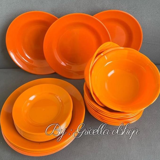 Paket Usaha Murah Meriah 3 Lusin Piring Mangkuk Tatakan