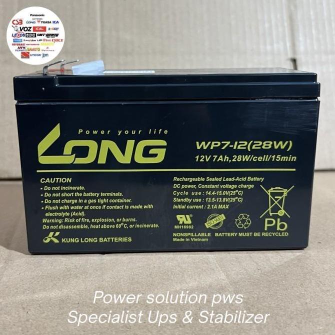 Aki Battery LONG WP7-12 28W WPS7-12 12V 7Ah Accu Aki UPS APC original