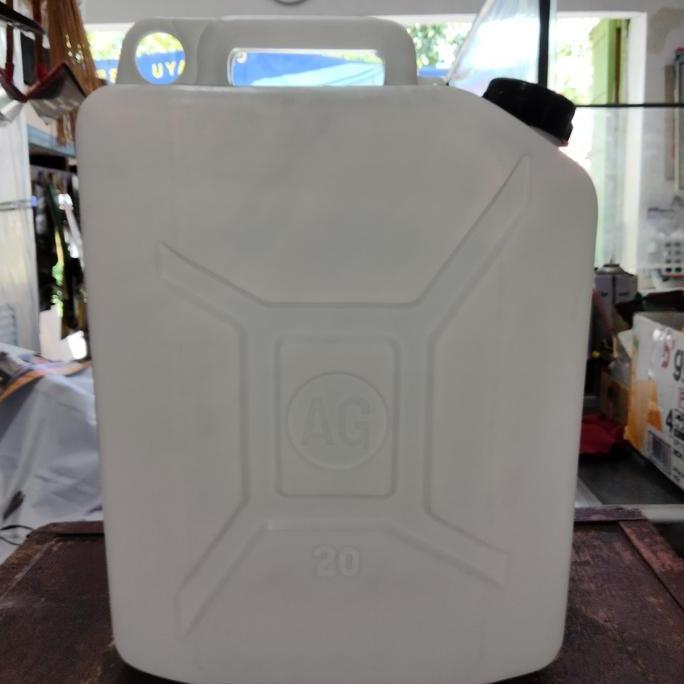 * JERIGEN 20 LITER BARU PUTIH/ BOTOL JIRIGEN / DIRIGEN ''