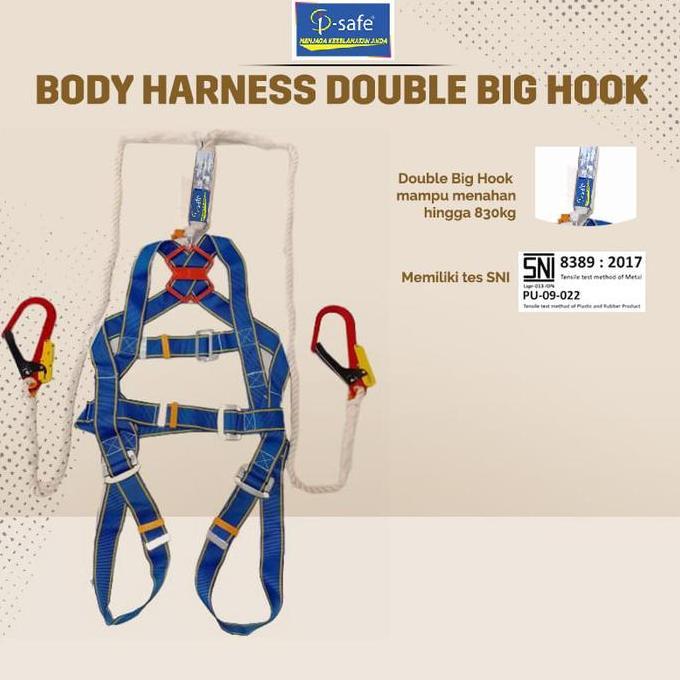 I-SAFE FULL BODY HARNESS ABSORBER DOUBLE BIG HOOK SNI