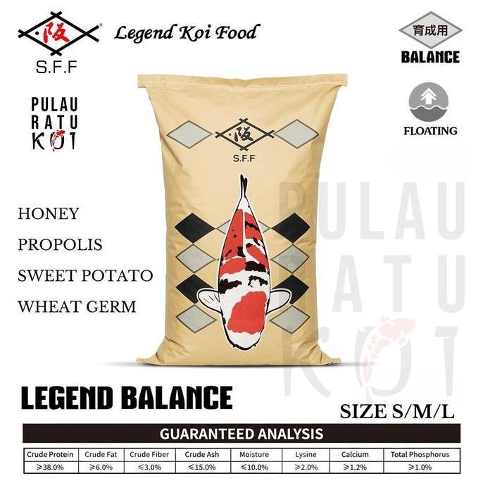 Sakai Fish Farm Legend Koi Food Balance Pakan Koi | pelet pre digestion pakan ikan koi growth & heal