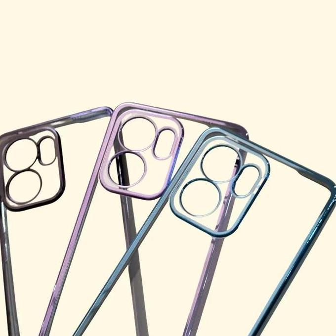 CASE 0PP0 RENO 13F SOFT CASE PLATING BENING TRANSPARAN SQUARE SILIKON CASING HP