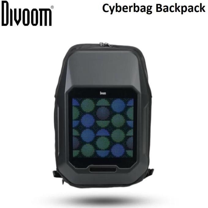 Bestseller- DIVOOM Cyberbag Pixel Art LED Backpack - Tas Ransel dengan LED Pixel Art 64 x 64